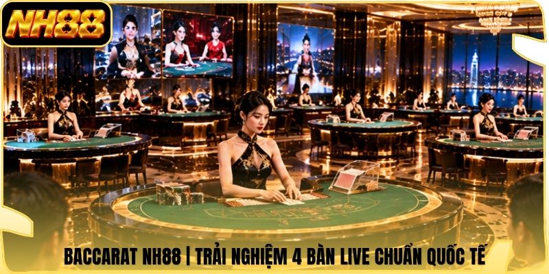 Baccarat NH88 | Trải Nghiệm 4 Bàn Live Chuẩn Quốc Tế