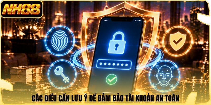 Các điều cần lưu ý để đảm bảo tài khoản an toàn