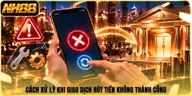 Cách xử lý khi giao dịch rút tiền không thành công