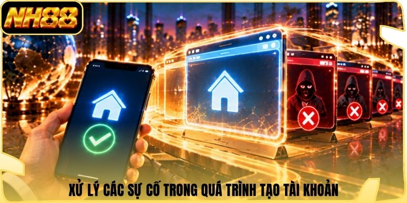 Xử lý các sự cố trong quá trình tạo tài khoản